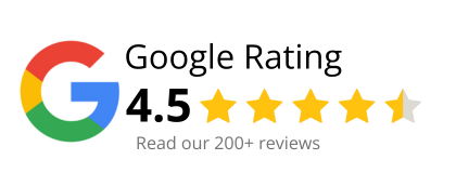 google review badge 4.5 stars